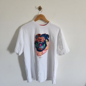 BKYS Embroidered Lion Mens T-Shirt Size 2XL or XXL